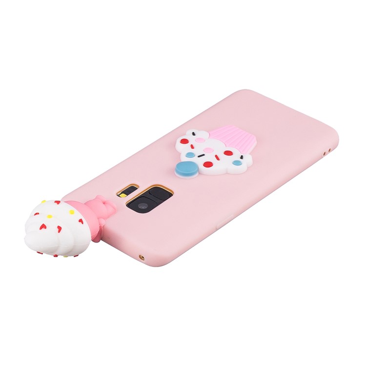 3D Pattern Soft TPU Phone Cover for Samsung Galaxy S9 G960 - Cup Cake-5