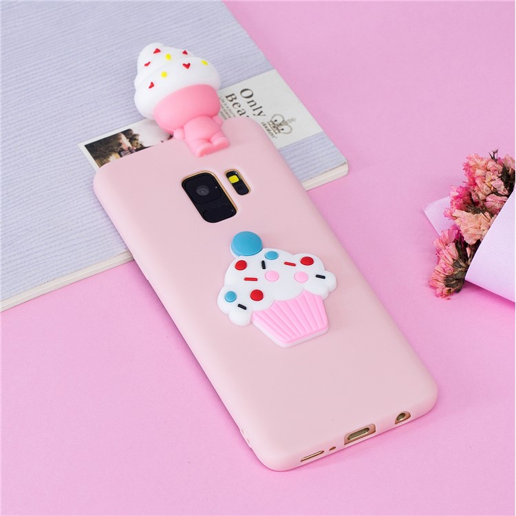 3D Pattern Soft TPU Phone Cover for Samsung Galaxy S9 G960 - Cup Cake-8