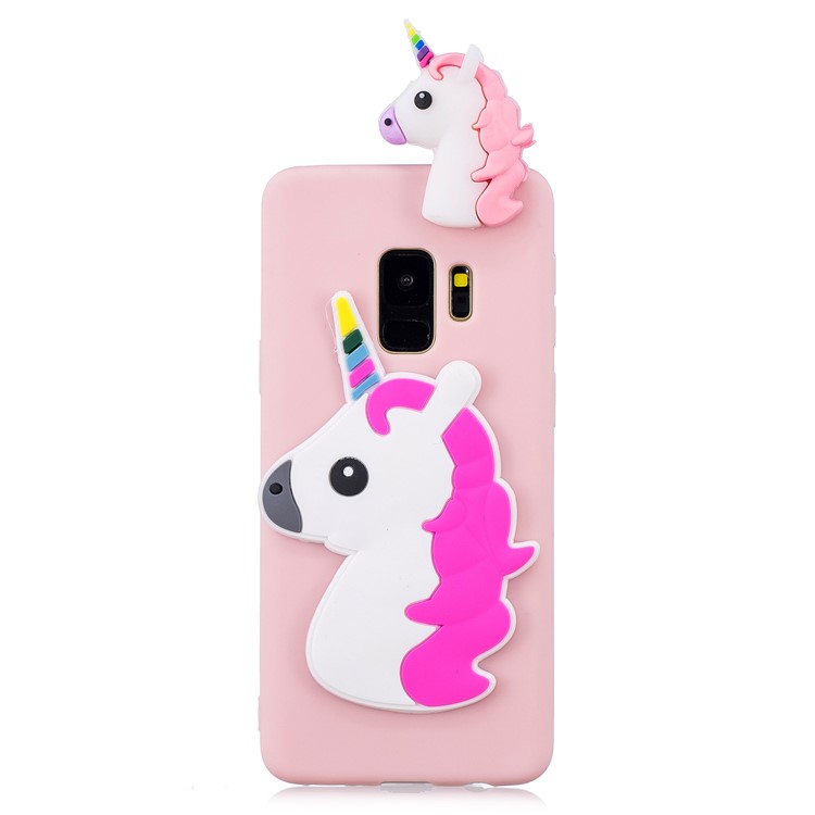 3D Pattern Soft TPU Phone Shell for Samsung Galaxy S9 G960 - Unicorn-2
