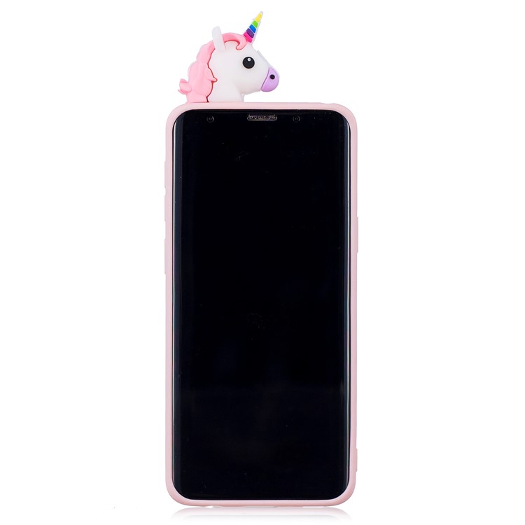3D Pattern Soft TPU Phone Shell for Samsung Galaxy S9 G960 - Unicorn-3