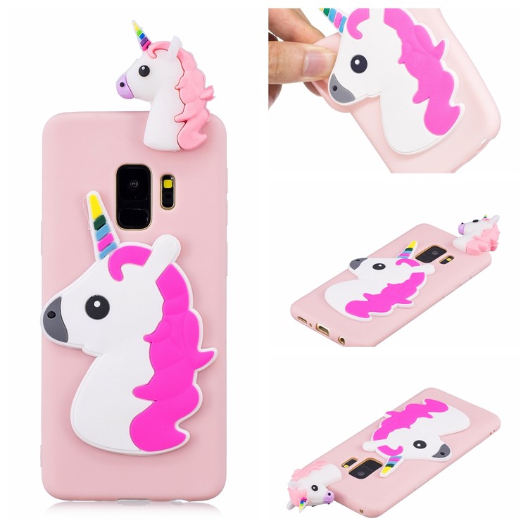 3D Pattern Soft TPU Phone Shell for Samsung Galaxy S9 G960 - Unicorn-7