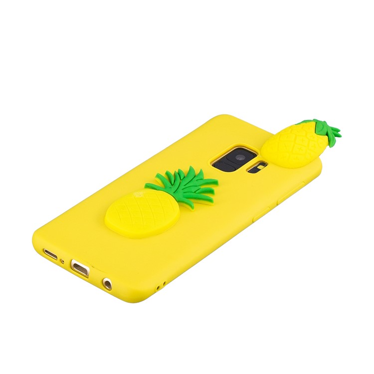 3D Pattern Soft TPU Mobile Case for Samsung Galaxy S9 G960 - Pineapple-4