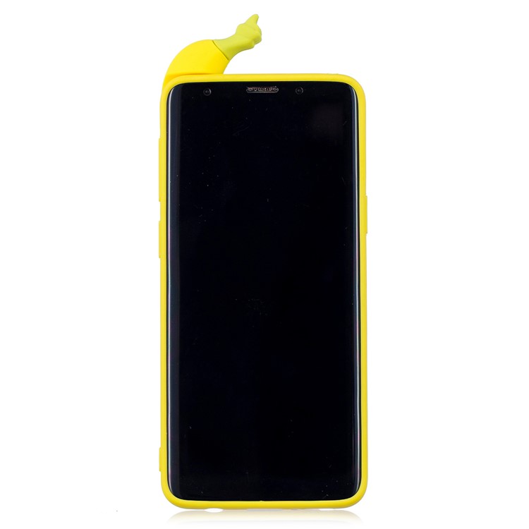 3D Pattern Soft TPU Mobile Cover for Samsung Galaxy S9 G960 - Banana-3