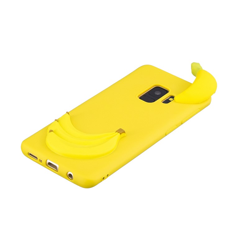 3D Pattern Soft TPU Mobile Cover for Samsung Galaxy S9 G960 - Banana-4