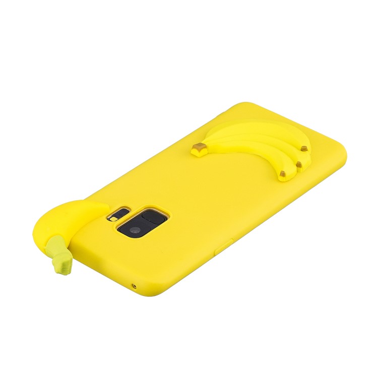 3D Pattern Soft TPU Mobile Cover for Samsung Galaxy S9 G960 - Banana-5