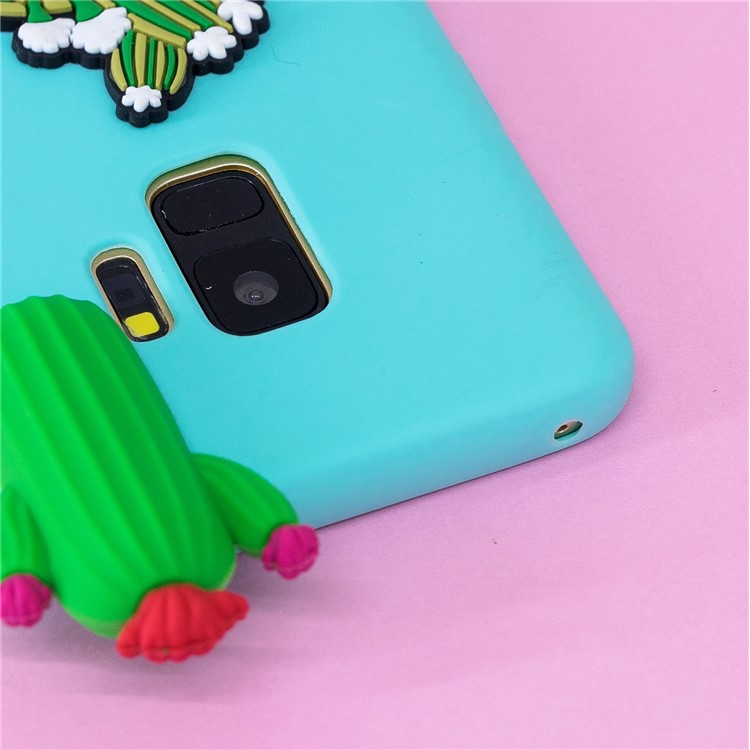 3D Pattern Soft TPU Mobile Shell for Samsung Galaxy S9 G960 - Cactus-11
