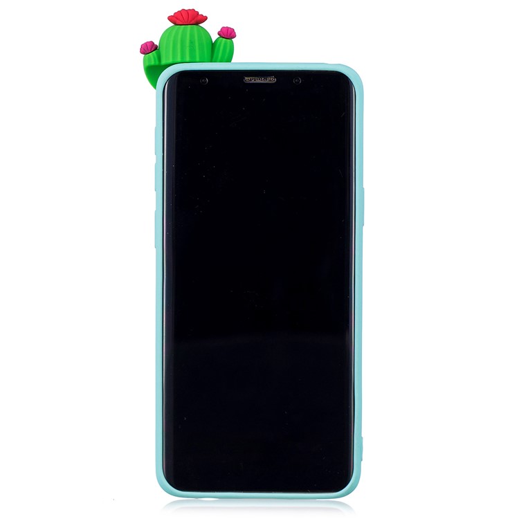 3D Pattern Soft TPU Mobile Shell for Samsung Galaxy S9 G960 - Cactus-3
