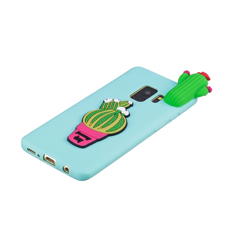 3D Pattern Soft TPU Mobile Shell for Samsung Galaxy S9 G960 - Cactus-4