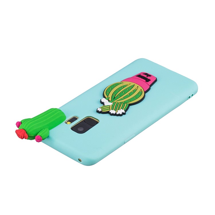 3D Pattern Soft TPU Mobile Shell for Samsung Galaxy S9 G960 - Cactus-5