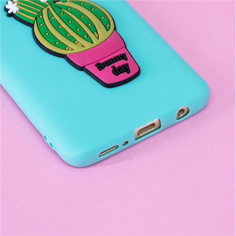 3D Pattern Soft TPU Mobile Shell for Samsung Galaxy S9 G960 - Cactus-9
