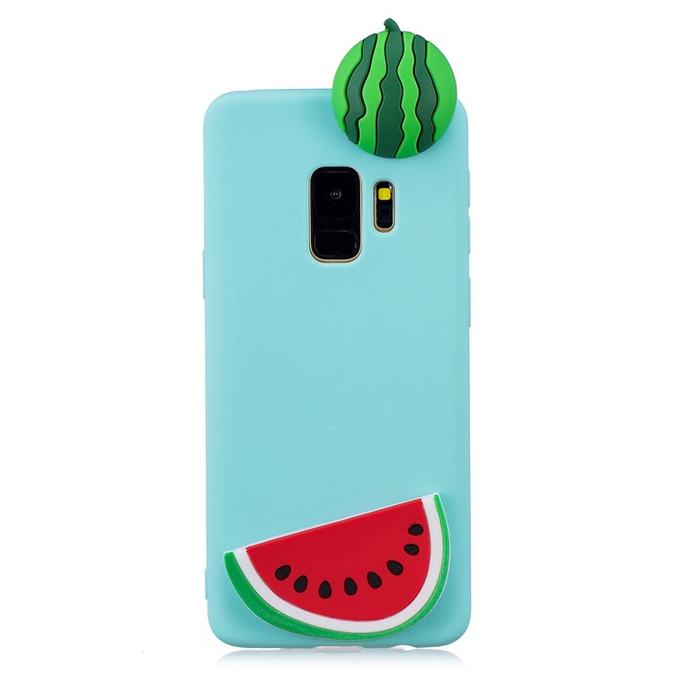 3D Pattern Soft TPU Protector Case for Samsung Galaxy S9 G960 - Watermelon-2