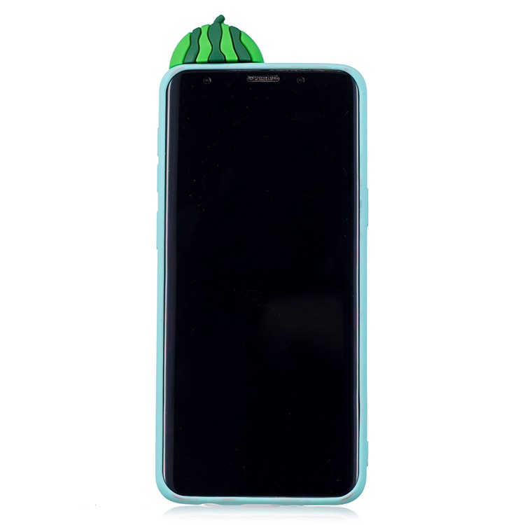 3D Pattern Soft TPU Protector Case for Samsung Galaxy S9 G960 - Watermelon-3