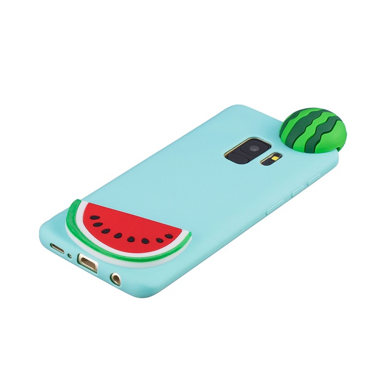 3D Pattern Soft TPU Protector Case for Samsung Galaxy S9 G960 - Watermelon-4