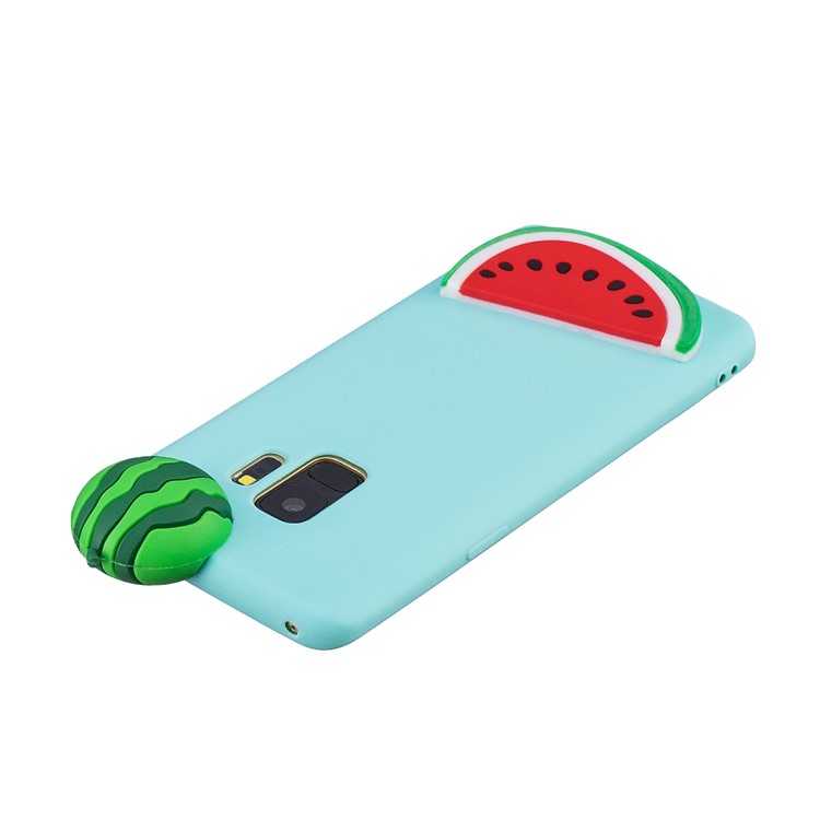 3D Pattern Soft TPU Protector Case for Samsung Galaxy S9 G960 - Watermelon-5