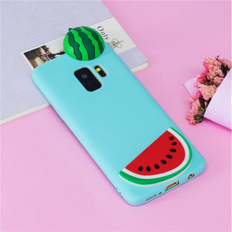 3D Pattern Soft TPU Protector Case for Samsung Galaxy S9 G960 - Watermelon-8