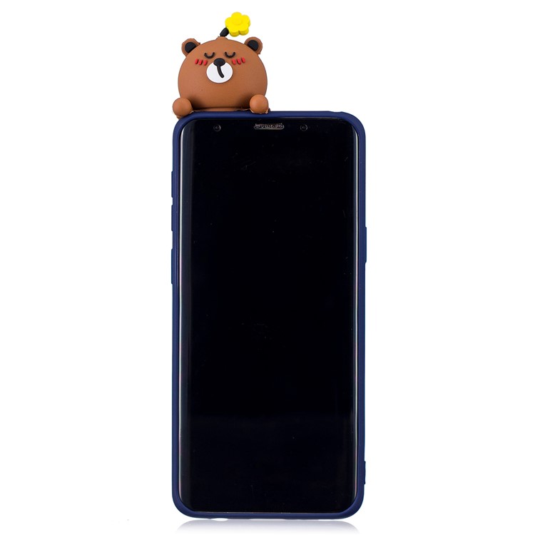 3D Pattern Soft TPU Cellphone Cover Case for Samsung Galaxy S9 G960 - Rilakkuma-3
