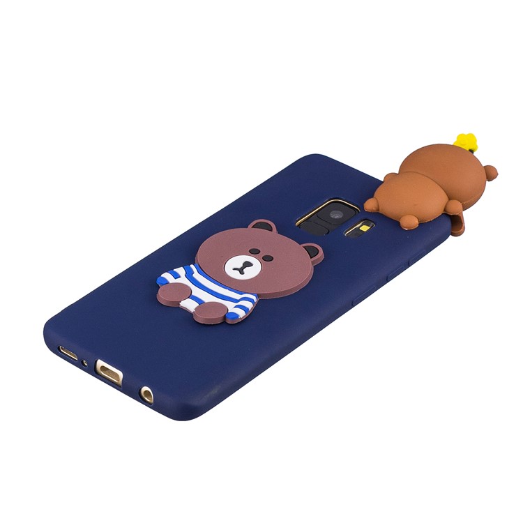 3D Pattern Soft TPU Cellphone Cover Case for Samsung Galaxy S9 G960 - Rilakkuma-4