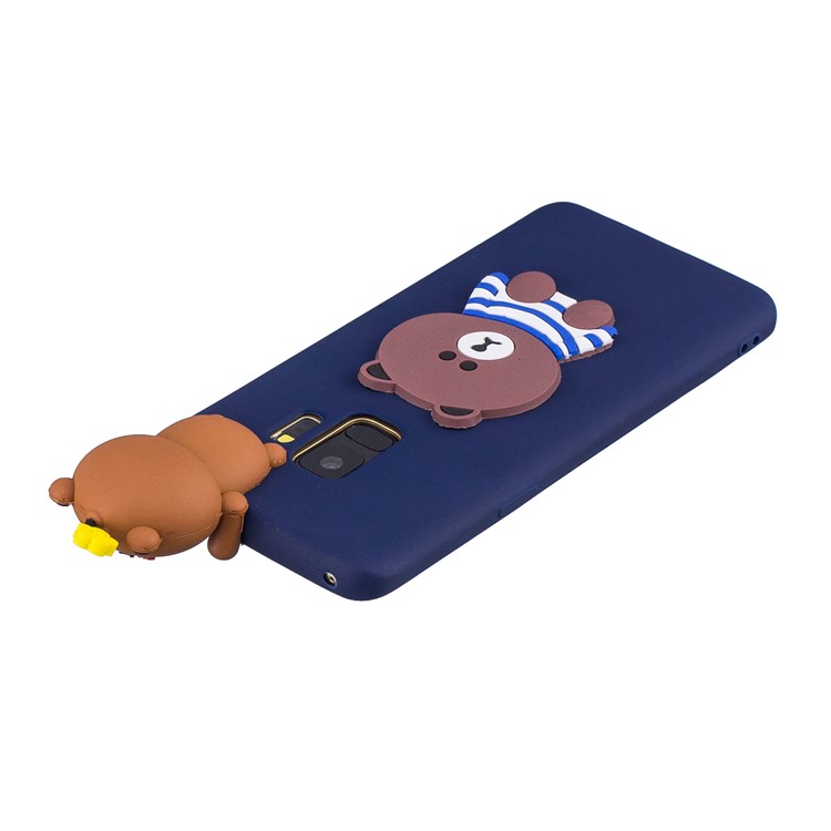 3D Pattern Soft TPU Cellphone Cover Case for Samsung Galaxy S9 G960 - Rilakkuma-5