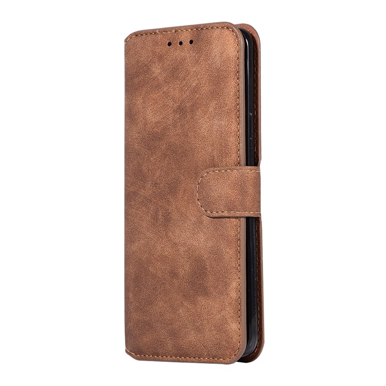 Retro Style PU Leather Wallet Case for Samsung Galaxy S9+ SM-G965 - Brown-2