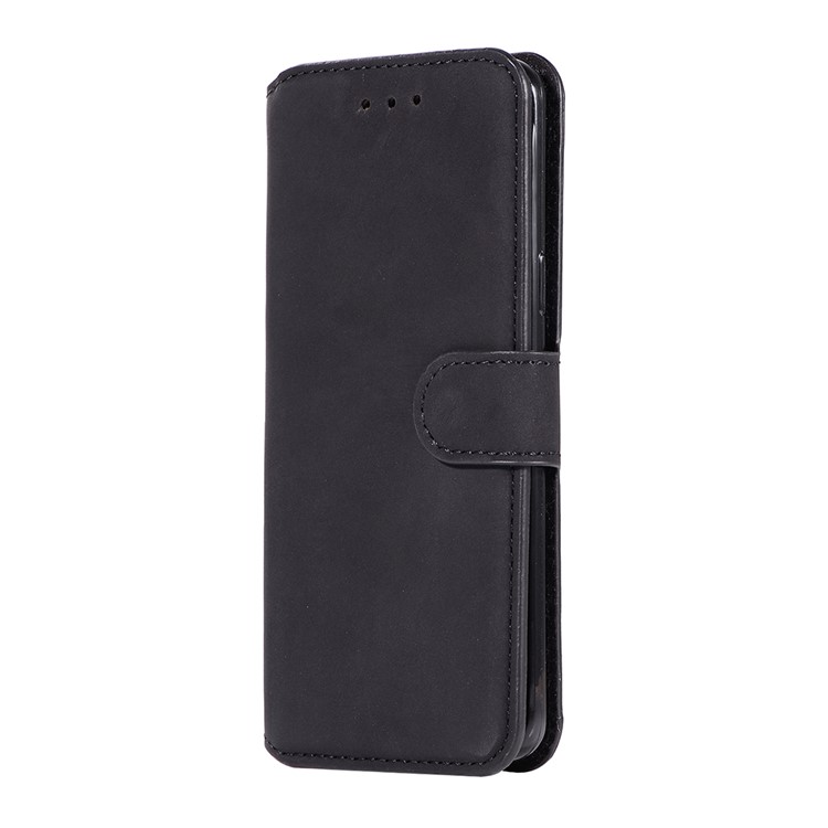 Retro Style Wallet Leather Stand Case for Samsung Galaxy S9 SM-G960 - Black-2