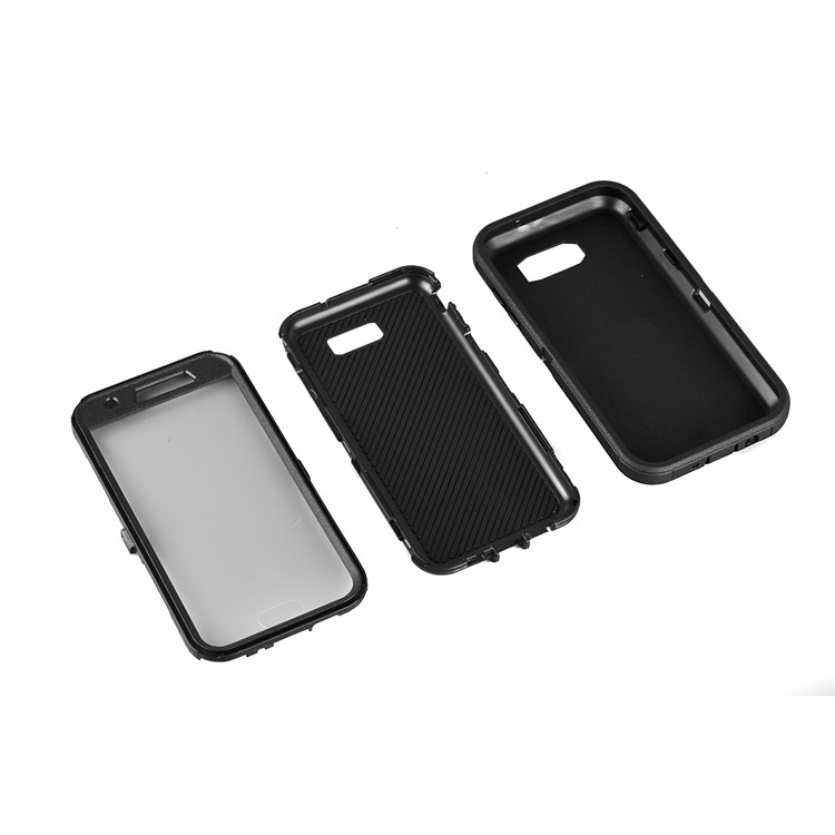 Shockproof Drop-proof Dust-proof PC + TPU Hybrid Case for Samsung Galaxy J3 2017 US Version/J3 Emerge/J3 Prime - Black-4