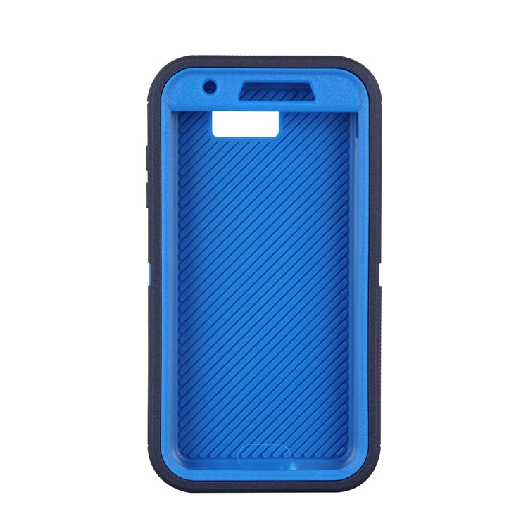 Shockproof Drop-proof Dust-proof PC + TPU Hybrid Mobile Phone Cover for Samsung Galaxy J3 2017 US Version/J3 Emerge/J3 Prime - Dark Blue-2