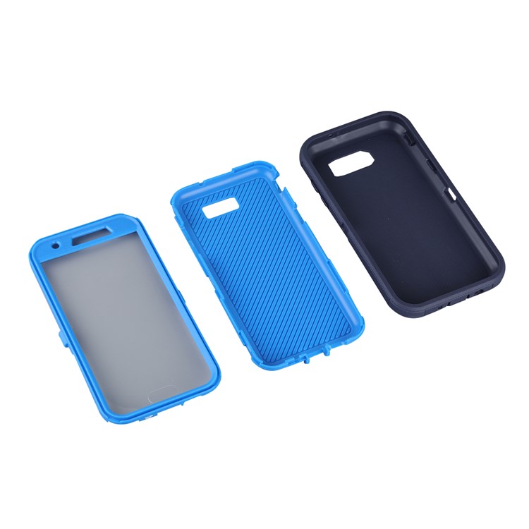 Shockproof Drop-proof Dust-proof PC + TPU Hybrid Mobile Phone Cover for Samsung Galaxy J3 2017 US Version/J3 Emerge/J3 Prime - Dark Blue-3