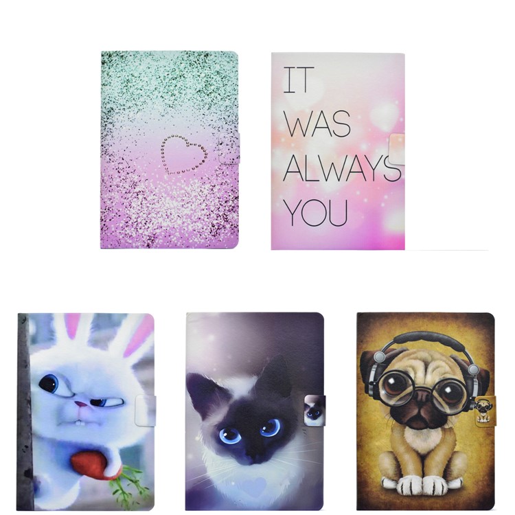 Pattern Printing Leather Stand Case for Samsung Galaxy Tab A 10.1 (2016) T580 T585 - Cute Cat-10