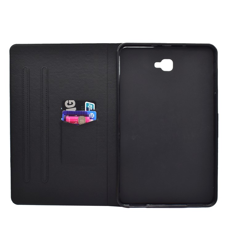 Pattern Printing Leather Stand Case for Samsung Galaxy Tab A 10.1 (2016) T580 T585 - Cute Cat-4