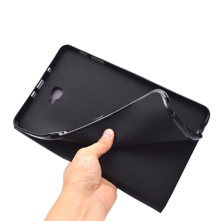 Pattern Printing Leather Stand Case for Samsung Galaxy Tab A 10.1 (2016) T580 T585 - Cute Cat-7