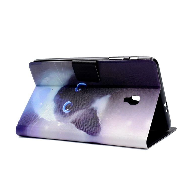 Pattern Printing Leather Stand Cover for Samsung Galaxy Tab A 8.0 (2017) T380 - Cute Cat-7