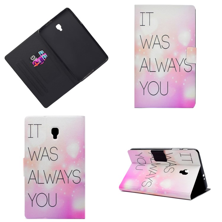 Pattern Printing Leather Stand Case for Samsung Galaxy Tab A 8.0 (2017) T380 - It Was Always You-1