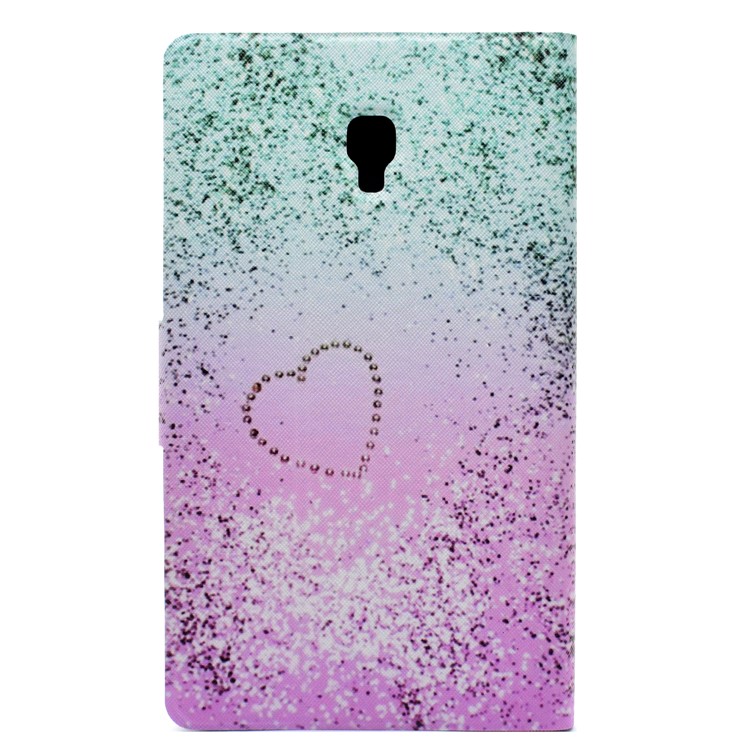 Patterned Leather Tablet Cover Case for Samsung Galaxy Tab A 8.0 (2017) T380 - Glitter and Heart-3