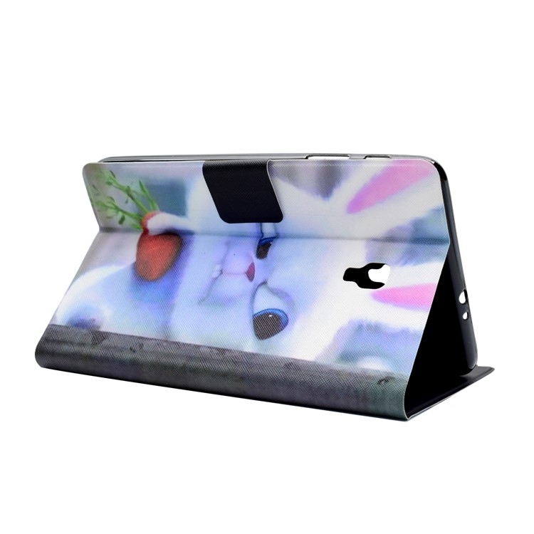 Pattern Printing Leather Protector Case for Samsung Galaxy Tab A 8.0 (2017) T380 - Rabbit Holding Carrot-4