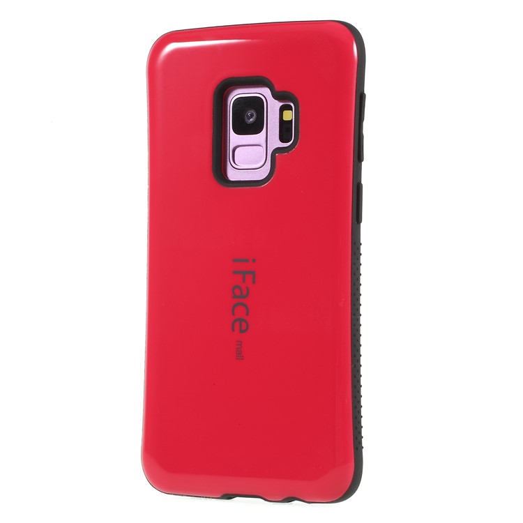 IFACE MALL PC + TPU Hybrid Mobile Phone Shell for Samsung Galaxy S9 SM-G960 - Red-1