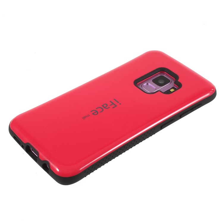 IFACE MALL PC + TPU Hybrid Mobile Phone Shell for Samsung Galaxy S9 SM-G960 - Red-3