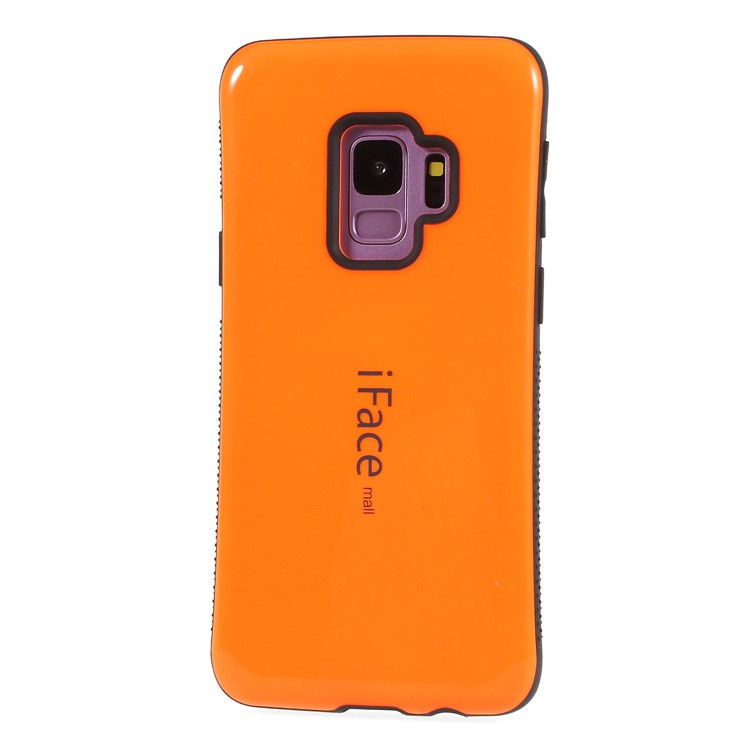 IFACE MALL PC + TPU Hybrid Cell Phone Cover for Samsung Galaxy S9 SM-G960 - Orange-2