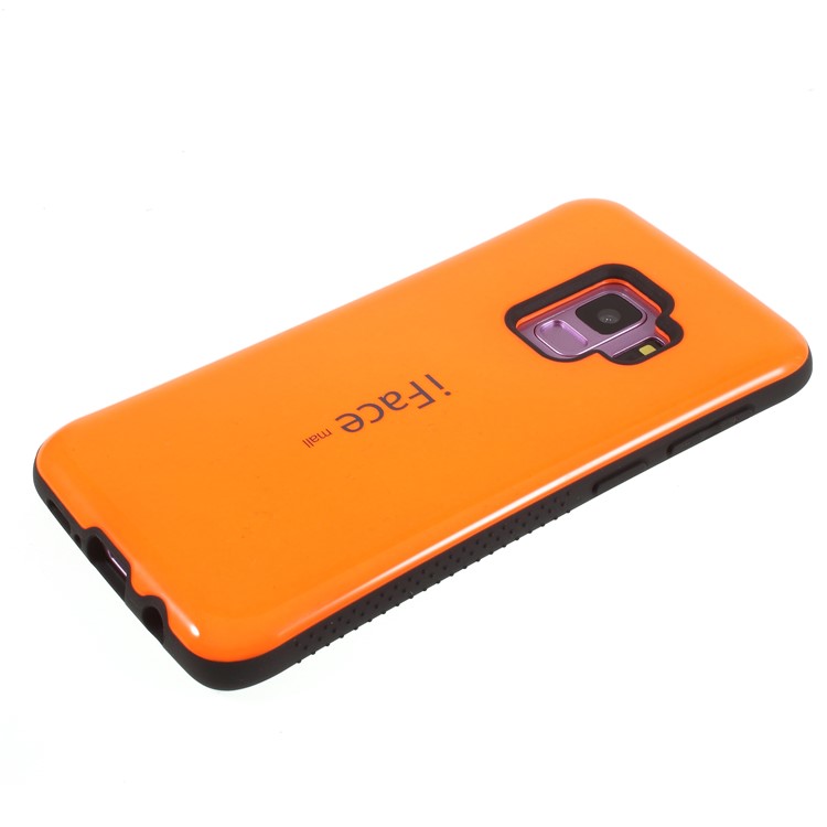 IFACE MALL PC + TPU Hybrid Cell Phone Cover for Samsung Galaxy S9 SM-G960 - Orange-3