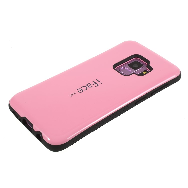 IFACE MALL PC + TPU Hybrid Cell Phone Shell for Samsung Galaxy S9 SM-G960 - Pink-3