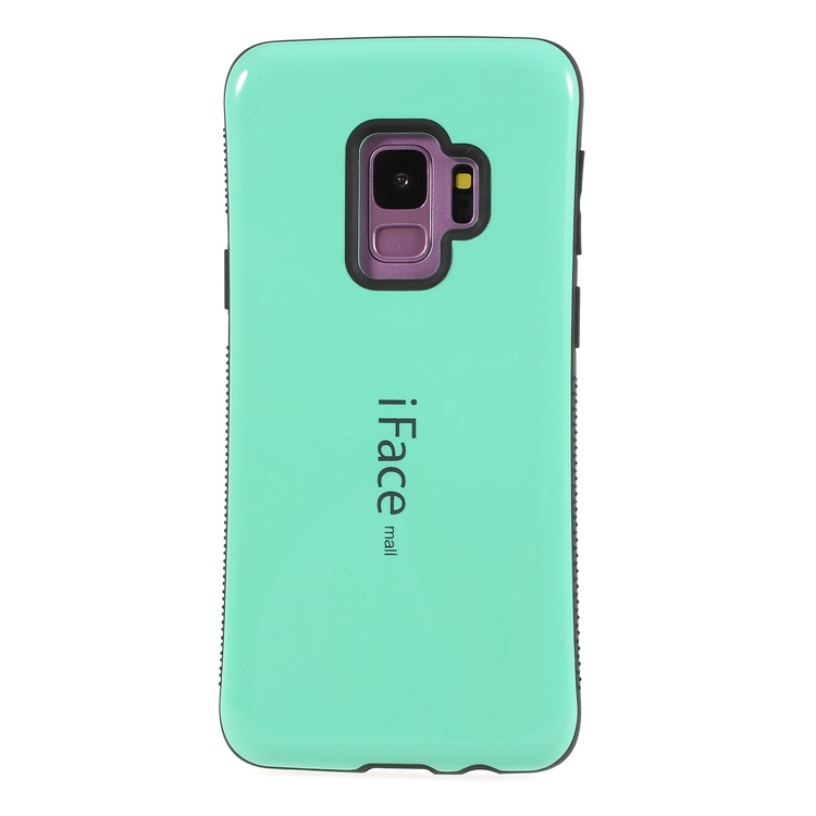 IFACE MALL Hybrid PC + TPU Phone Case Accessory for Samsung Galaxy S9 SM-G960 - Cyan-2