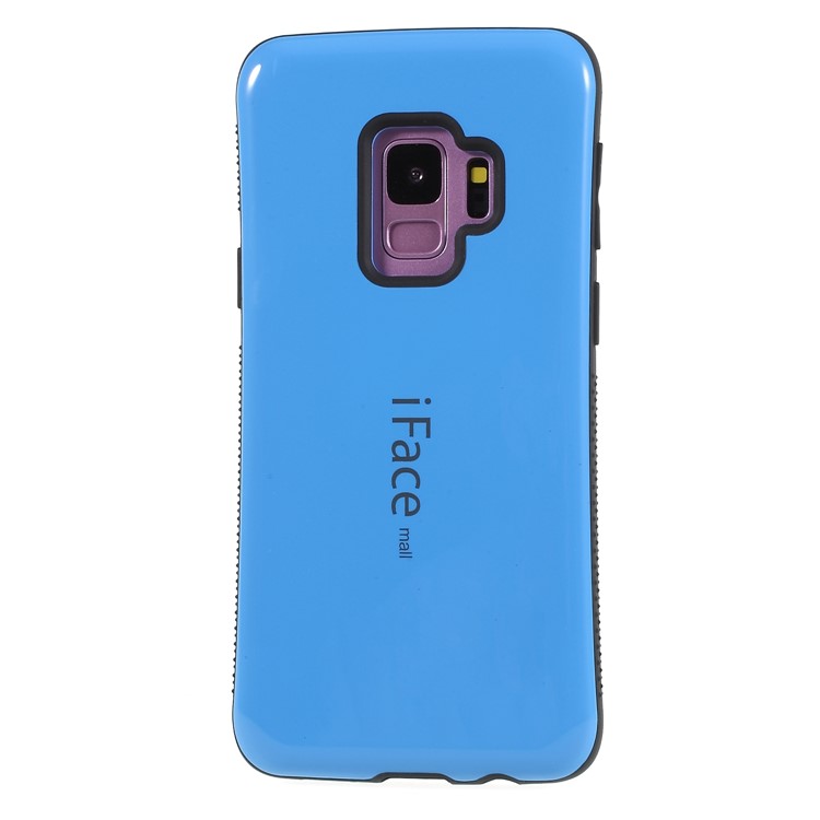 IFACE MALL PC + TPU Hybrid Cover Shell for Samsung Galaxy S9 SM-G960 - Dark Blue-2