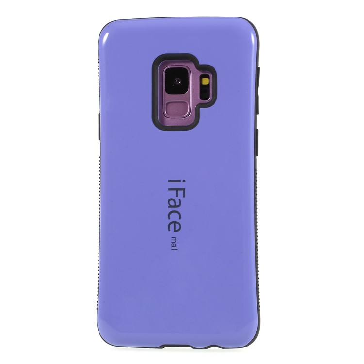 IFACE MALL for Samsung Galaxy S9 SM-G960 PC + TPU Hybrid Mobile Casing - Purple-2