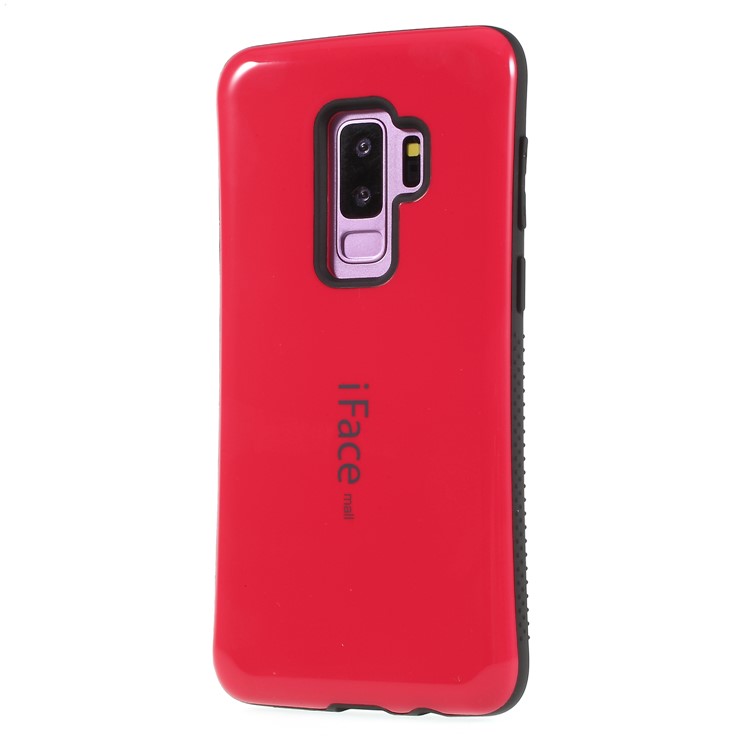 IFACE MALL Hybrid PC + TPU Phone Shell for Samsung Galaxy S9+ G965 - Red-1
