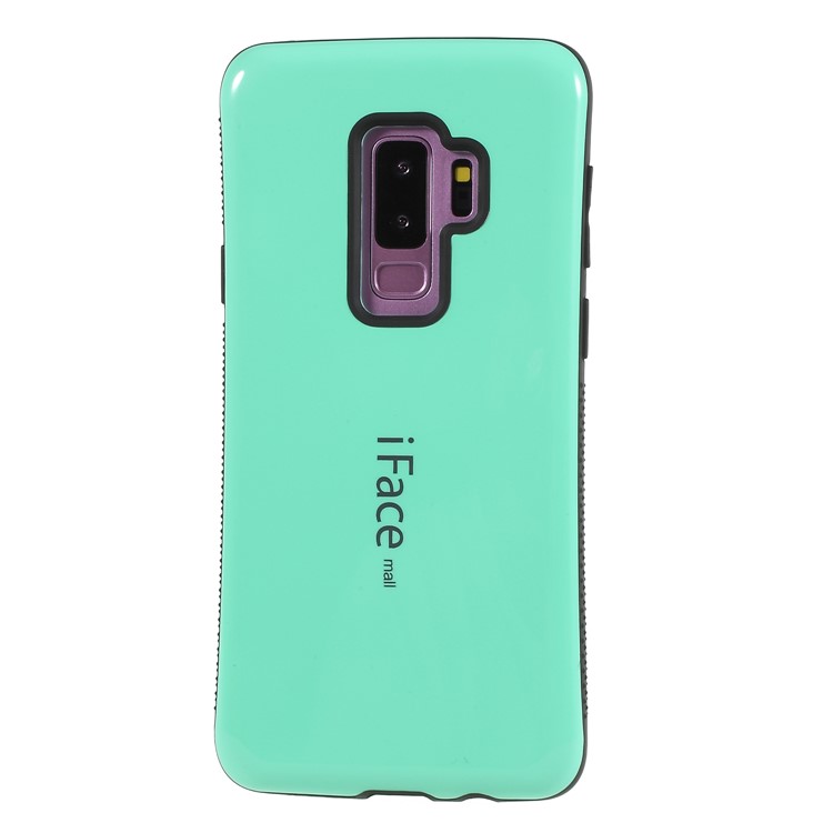 IFACE MALL Hybrid PC + TPU Protector Case for Samsung Galaxy S9+ G965 - Cyan-2