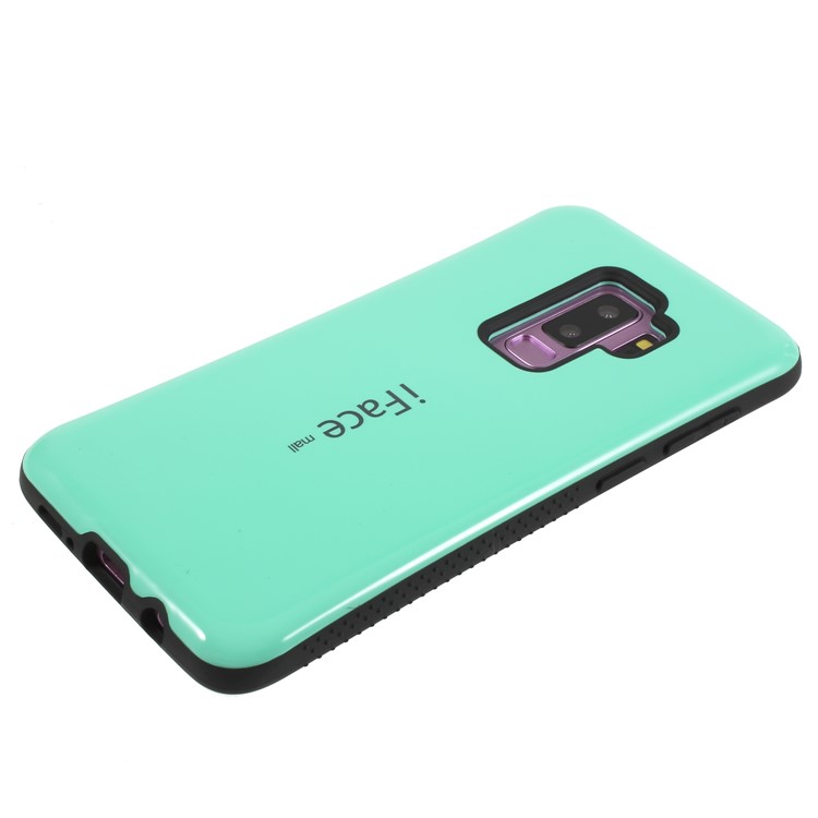 IFACE MALL Hybrid PC + TPU Protector Case for Samsung Galaxy S9+ G965 - Cyan-3