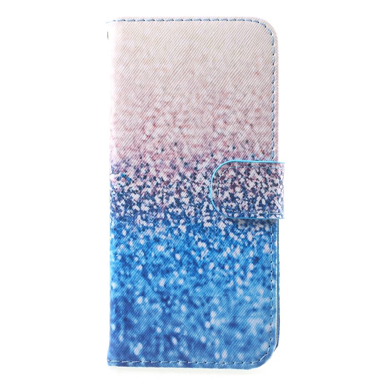 Pattern Printing Leather Wallet Case Cover Shell for Samsung Galaxy S9 SM-G960 - Gradient Glitter Sequins-1