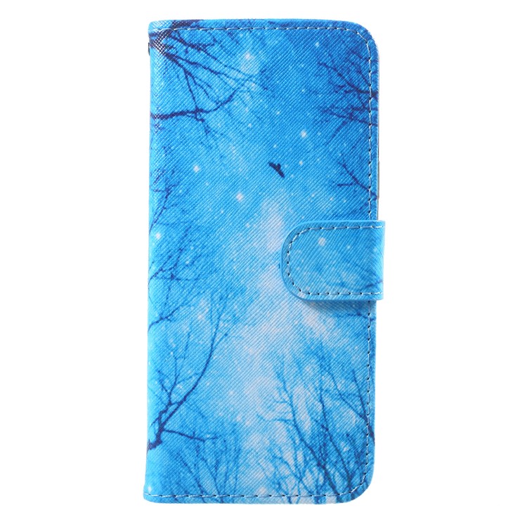 Pattern Printing Leather Flip Stand Cell Phone Cover for Samsung Galaxy S9 SM-G960 - Night Scene-1