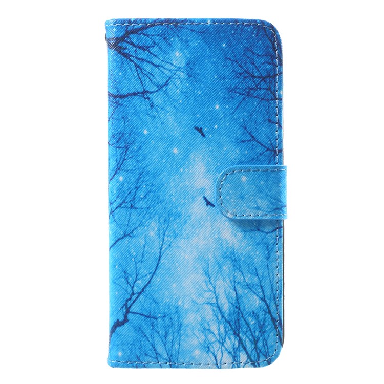 Pattern Printing PU Leather Flip Stand Phone Cover for Samsung Galaxy S9 Plus SM-G965 - Night Scene-1