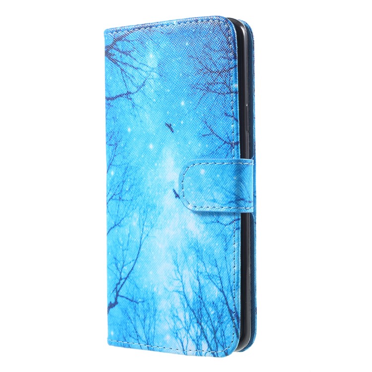 Pattern Printing PU Leather Flip Stand Phone Cover for Samsung Galaxy S9 Plus SM-G965 - Night Scene-3