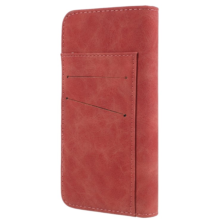 Detachable 2-in-1 Vintage Style Split Leather Wallet Phone Cover for Samsung Galaxy S9 Plus SM-G965 - Red-3